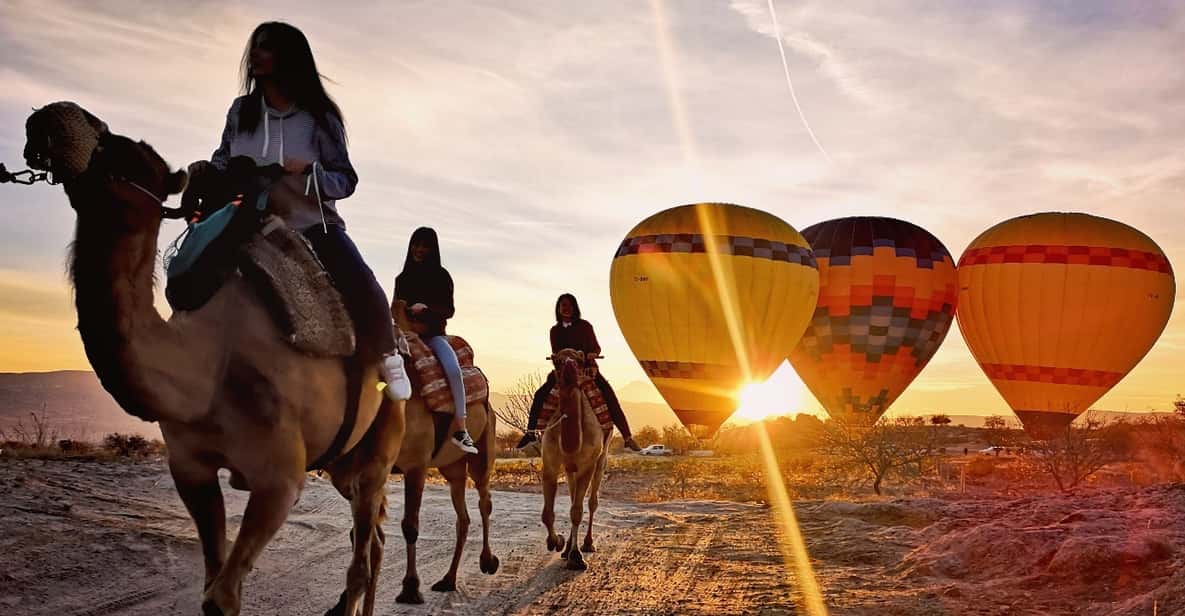 Camel safari through Cappadocia valleys