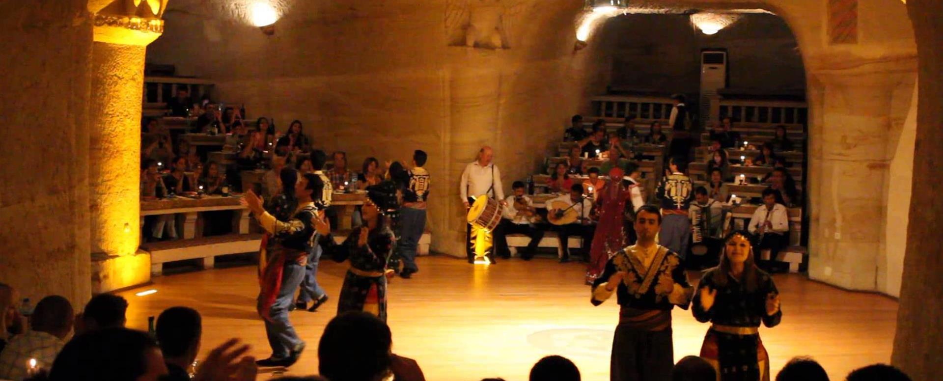 Traditional Turkish folk dance performance